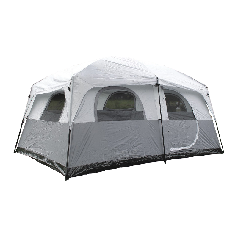 10 personers rymligt campingtält med stålstångsstöd
